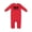 Red, variant on Sidekick Kids Superhero Mask Baby Romper Coveralls