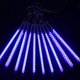 thumbnail image 4 of Tubos de lluvia de meteoritos impermeables de 30 cm, 50 cm y 80 cm, lámpara de luz LED de 240 V con enchufe europeo, luz de Navidad, decoración de jardín y boda, 4 of 4