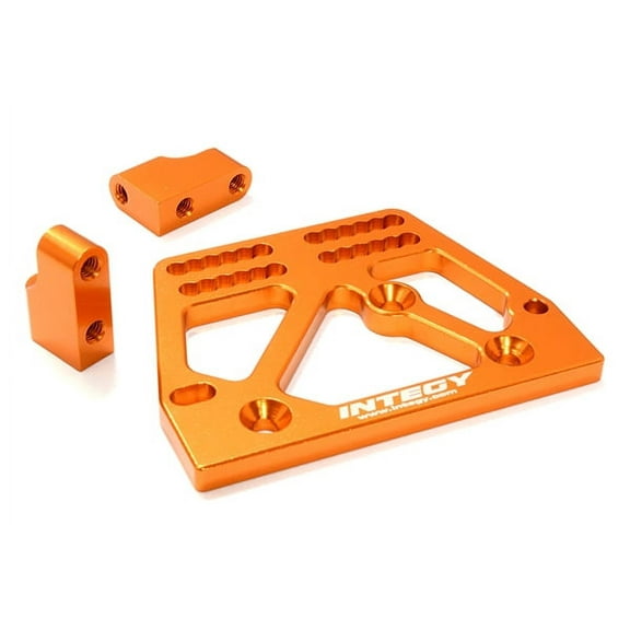 Integy RC Toy Model Hop-ups C26707ORANGE Billet Machined Alloy Servo Mount Set for Axial 1/10 SCX-10 Scale Crawler