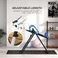 thumbnail image 4 of Soozier Adjustable Inversion Table - Black & Blue Steel Frame | 20°/40°/60° Angle | Back Pain Relief & Improved Circulation | Home Exercise Equipment, 4 of 7