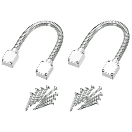 Uxcell 2 Pcs Flexible Door Loop Wire Protection Sleeving Door Lock Wire Conduit with Ends 400mm x 14mm