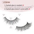 thumbnail image 2 of Natural Lashes Wispy Lashes Natural Look False Eyelashes Natural Flared Eyelashes False Eye Lashes Soft Fluffy Lashes 7 Pairs D-K06, Black, 2 of 8