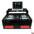 thumbnail image 2 of XS-DDJSR2LTRB LED Flight Case for Pioneer DDJ-SR2 Digital Controller W-Laptop Shelf and Bonus LED Kit | Black on Red, 2 of 5