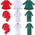 thumbnail image 2 of 2023 Pijamas a juego para la familia Bebé Niños Niñas Niños Niños Rojo Verde Blanco Navidad Algodón PJS, 2 of 4