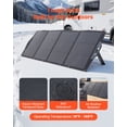 thumbnail image 5 of VEVOR 200W Foldable Solar Panel, 24% High-Efficiency Portable Monocrystalline Solar Panel Charger with MC4 Output, USB-A, Type-C & DC Ports, IP67 Waterproof for Power Stations, Camping, Hiking Trips, 5 of 9