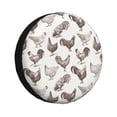 thumbnail image 1 of Fotbe Chickens Funda de Llanta de Repuesto con Estampado, Engrosada, Ajuste Universal para Jeep, Remolque, RV, SUV, Camión-17 inch, 1 of 6