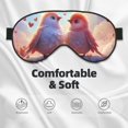 Goofa Heart Sky Bird Couple Printed Sleep Eye Mask for Men Women, Zero