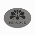 thumbnail image 4 of Engravable Leather Patch Blanks for Hats, Jackets & Bags – Laserable Faux Leather Patches with Adhesive & Stitch – Leatherette Apparel Patches in 5 Pack (Iron Gray, 3" x 2" Oval), 4 of 9