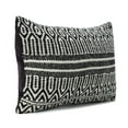 thumbnail image 4 of Chanasya Jacquard Cotton Black and White Natural Stripe Pattern Lumbar Throw Pillow Cover - Modern Home Décor for Bed, Couch, Patio and Outdoor (12x20 Inches), 4 of 6