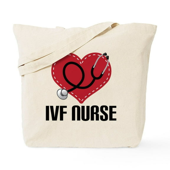 CafePress - IVF Nurse Stethoscope - Unisex Canvas Tote Bag, Beige, 1-Piece