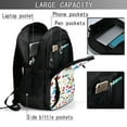 thumbnail image 4 of Balery Summer Print USB Charging Backpack for Men and Women - Water-Resistant, Anti-Theft Laptop Backpack with USB Port for Travel, Work, School, and College, 4 of 7