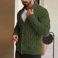 thumbnail image 6 of Zormilly Mens Cardigan Sweater Long Sleeve Shawl Collared Button Down Sweaters Cable Knit Cardigans Fall Outfits, S-2XL, 6 of 9