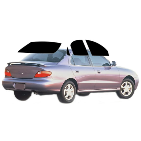 Haiy Co - PreCut 2Ply 05% Window Tint Film Kit For 1996-2000 Hyundai Elantra Sedan -Side+Rear Window