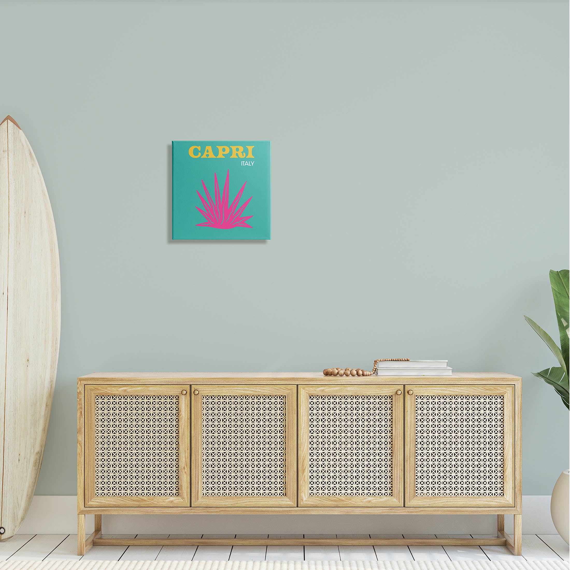 Stupell Industries Capri Modern Tropical Plant Graphic Art Gallery Wrapped Canvas Print Wall Art, Design by The Saturday Evening Post