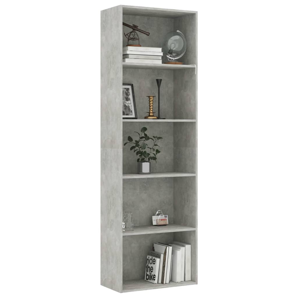 Lowestbest 23" Book Cabinet, 5-Tier Floor Cabinet Side Corner Storage Cabinet, Light Gray Lowestbest 23" Book Cabinet, 5-Tier Floor Cabinet Side Corner Storage Cabinet, Light Gray