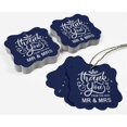 thumbnail image 5 of Inkdotpot Pack Of 100 Thank You From The New Wedding Paper Tags DIY Craft Bracket Shape Real Silver Foil Hang Tags, 5 of 7