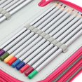 thumbnail image 3 of Estuche para lápices con 72 agujeros para la escuela y la oficina con gran capacidad multicapa (rosa frambuesa), 3 of 5