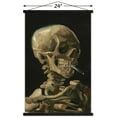 thumbnail image 3 of Skull of a Skeleton with Burning Cigarette by Vincent van Gogh Wall Poster with Magnetic Frame, 22.375" x 34", 3 of 5