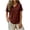 #0164-Bronze, variant on Women's Casual Tops V Neck Short Sleeve Cutout Shoulder Curved Hem Tops Summer Loose Fit Comfy Tunics Gift
