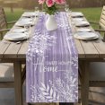 thumbnail image 6 of Table Runners 120 Inches Long Dress Scarves, Vintage Lavender Farmhouse Coffee/Dining/Kitchen Table Decor Table Runner for Living Room, Farmhouse Florals Leaf Coastal Home Sweet 13x120 Inch, 6 of 9