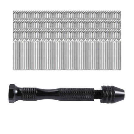 

Hand Drill Set Precision Pin Vise With 49 Pcs Mini Twist Drill Bits For Model Diy Jewelry Making Multipurpose Tool Drilling Tool For Metal Wood Plastic Etc