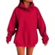 thumbnail image 3 of Camiseta blanca para mujer,Sudadera con capucha para mujer, blusa informal de manga larga, blusa lisa de poliéster, largo regular para casa o el trabajo, sopatenor, 3 of 8