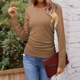 thumbnail image 7 of Makaor Lightweight Long Sleeve Tops for Women V Neck Shirts Solid Color Pullover Tees Casual Outfits Clothes, 7 of 7