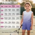 thumbnail image 7 of chaqlin Girl's 2-Piece Matching Set Sleeveless Tank Top and Soft Athletic Shorts with Pockets Summer Sport Athletic Outfits Toddler to Big Kid (5-14Y), 7 of 7