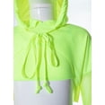 thumbnail image 6 of Yruioon Kids Girls 3Pcs Modern Hip Hop Jazz Dance Costume Hoodie with Vest and Pants Set Sportswear Fluorescent Green 16, 6 of 7