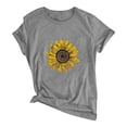 thumbnail image 4 of Birdeem T-Shirt Blouse à Manches Courtes à Col Rond Imprimé pour Femmes Grande Taille, 4 of 5