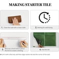 thumbnail image 4 of czcpp-Peel and Stick Backsplash \u2013 Wall Tile for Kitchen Backsplash 9"x9" Self-Adhesive Tile Backsplash for Bathroom 3D Wall Stickers (4 Sheets, Green), 4 of 4