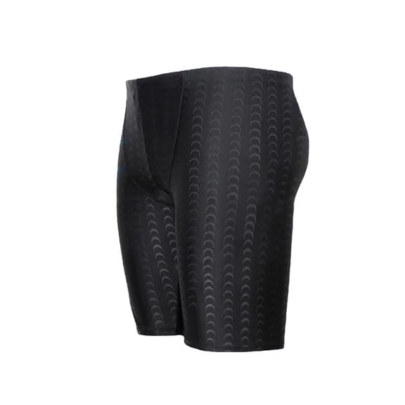 Gyexs Low Rise Swim Jammers for Men Slim Fit Quick Drying Summer Swim Trunks Stretchable Fitness Skinning Breathable Swimwear Black, Size XXXXL