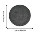 thumbnail image 2 of Circular Chenier Bath Mat 50 Centimeters Diameter Non- Highly Absorbent Quick Drying Soft Area Rug Suitable for Underfloor Heating Washable Home Carpet, 2 of 3