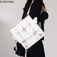 thumbnail image 2 of Mochilas japonesas Y2k para mujer, bonitas mochilas escolares con alas de ángel y corazón kawaii para niñas, estilo preppy, informales, de gran capacidad, 2 of 5