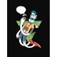 thumbnail image 3 of 1pc Women'S Casual Crew Neck T-Shirt with Quirky Character and Speech Bubble Print, Geometric Pattern, Polyester Knit Fabric, Medium Stretch, All-Season Comfort Fit, Fashionable Short Sleeve Top, 3 of 8