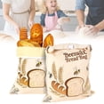 thumbnail image 1 of Sacs à Pain en Cire d'Abeille pour Pain Maison Sacs à Cire d'Abeille Réutilisables pour Coton Sac Ciré avec Fermeture Éclair Garde la Fraîcheur Plus Longtemps Sac de Rangement, 1 of 9