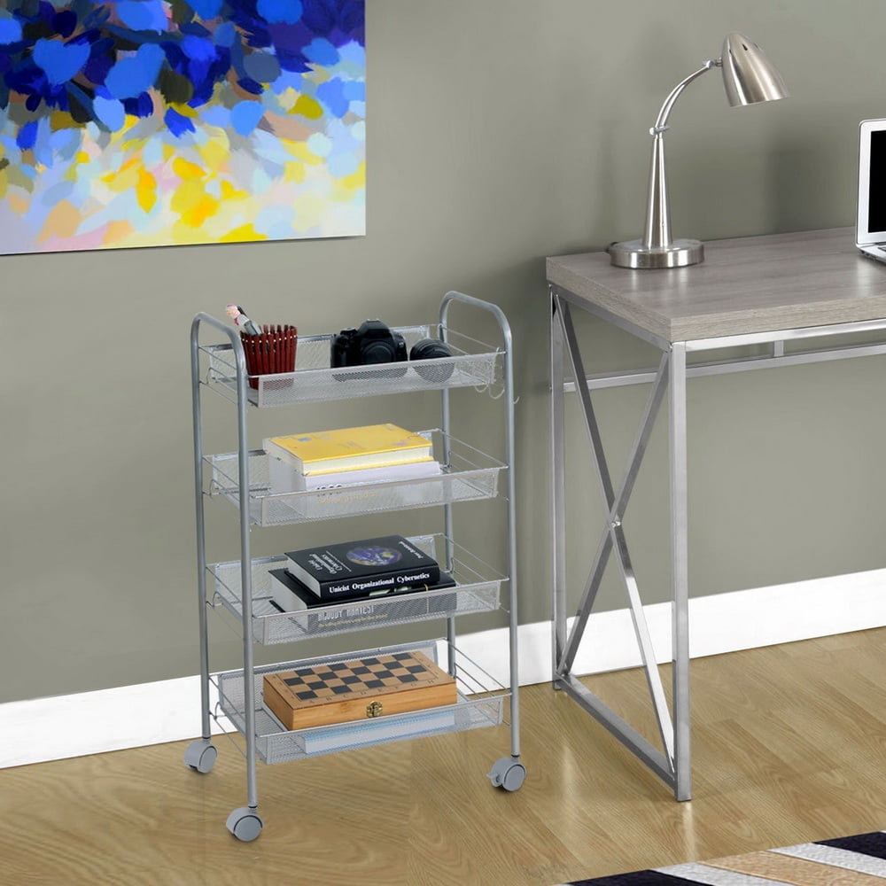 Kepooman 4-Tier Wire Shelving, Metal Storage Rack Shelving Unit Storage Shelf Kepooman 4-Tier Wire Shelving, Metal Storage Rack Shelving Unit Storage Shelf