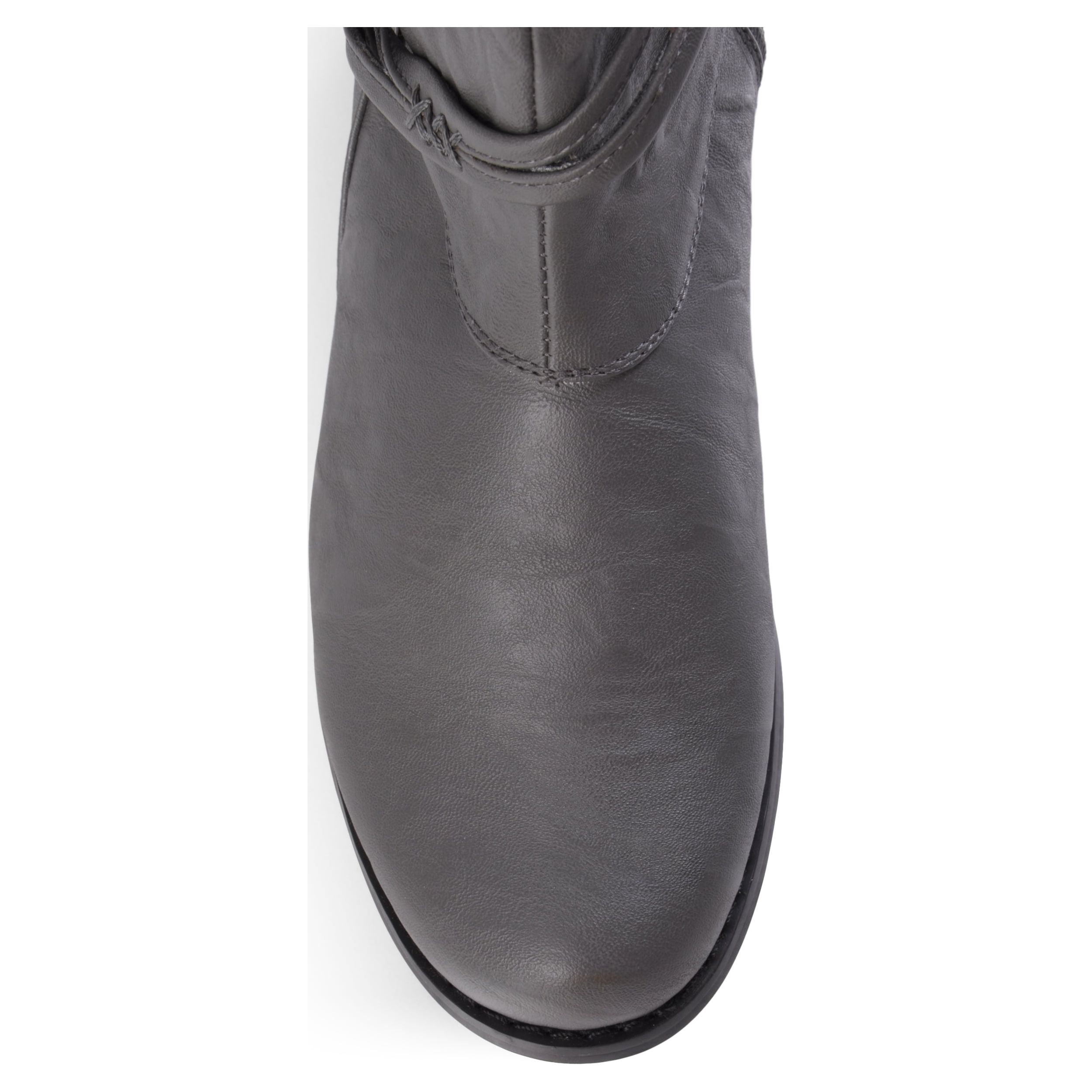 Journee Womens Harley Extra Wide Calf Stacked Heel Riding Boots