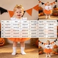 thumbnail image 3 of mgoYE My First Halloween Outfit for Baby Girl 3 6 9 12 Month Pumpkin Bodysuit and Tutu Skirt with Bow Headband Clothes 3 Pcs Set(White,12-18 Months), 3 of 9