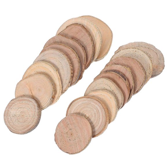 Trunk Decoration Wood Slices 18Pcs for Creative Decoration