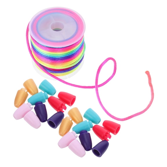 Mobestech 1 Set Removable Breakaway Clasps with Assorted Nylon Cords for Necklace and Bracelet Jewelry Making Craft Supplies