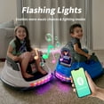 thumbnail image 5 of Hikiddo Electric Bumper Car for Kids, 12V Bumper Car Ride on Toys for Toddlers Aged 3 4 5, with Remote, Bluetooth - White, 5 of 10