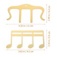 thumbnail image 2 of BRIGHTFUFU 2Ud Soporte Para Partituras Musicales De Hierro Dorado Resistente Ideal Para Músicos Y, 2 of 8