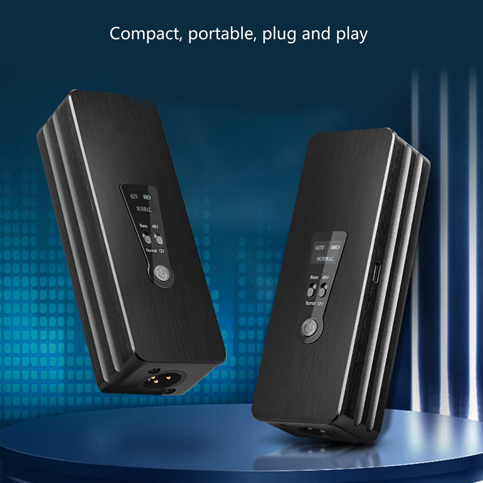 External Source 48V Supply for Condenser Microphones Music Recording Equipment for Quality Music Recording