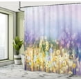 thumbnail image 5 of Ambesonne Floral Shower Curtain, Idyllic Pastoral Flower, 69"Wx70"L, Yellow Purple, 5 of 5