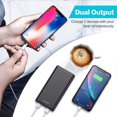 thumbnail image 3 of Banco de energía de 5000 mAh, cargador portátil de banco de energía de alta capacidad con 2 puertos USB, batería de respaldo de alta velocidad para iPhone, Samsung, Huawei, dispositivo USB, 3 of 4