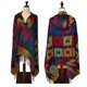 thumbnail image 5 of Poncho con flecos estilo bohemio informal para mujer, cárdigan holgado con estampado vintage para clima frío, manta navideña, bufanda, regalos, 5 of 5
