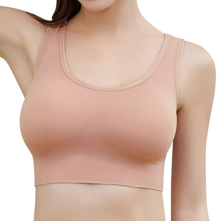 

PEASKJP Fitness Wear for Women Woman Bras With String Quick Dry Shockproof Running Fitness Large Size Underwear X-Large