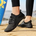 thumbnail image 2 of lnmuld Men Women Barefoot Shoes, Breathable Mesh Shoes for Water Yoga Fitness Hiking Color:Black,Size:10, 2 of 6