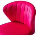 thumbnail image 6 of Velvet Dining Chairs Set of 2, Modern Upholstered Side Chair with Golden Legs, Small Cute Armless Accent Chair for Living Room, Kitchen, Bedroom, Beauty Room/Fuchsia, 6 of 8